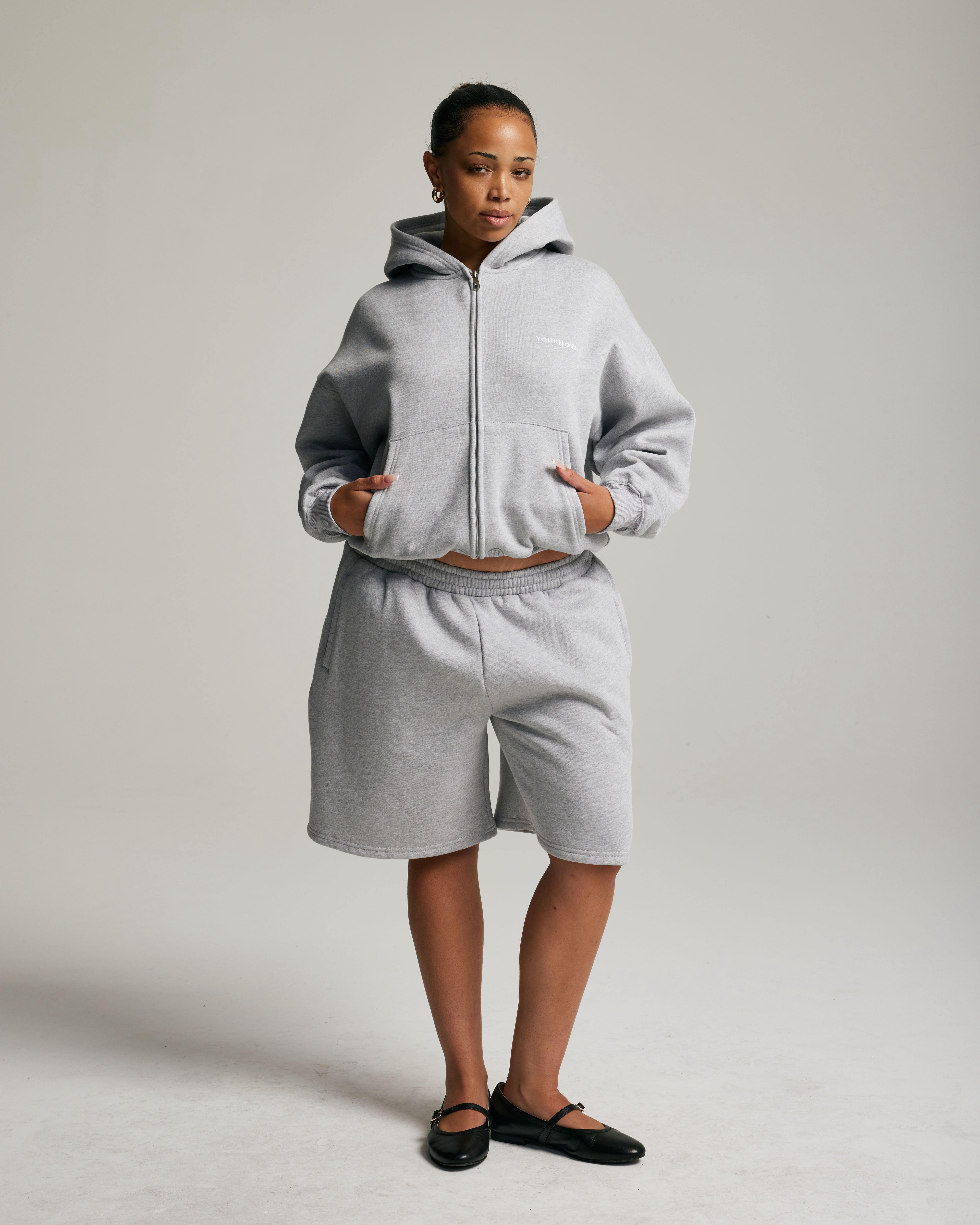 Core Zip Up Hoodie | Heather Grey – YOUKNOW. CLOTHING
