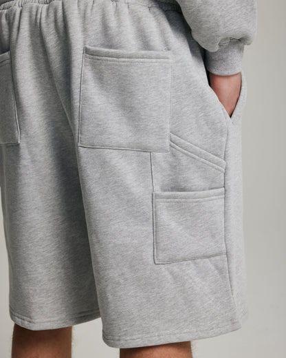 Core Oversized Shorts | Heather Grey