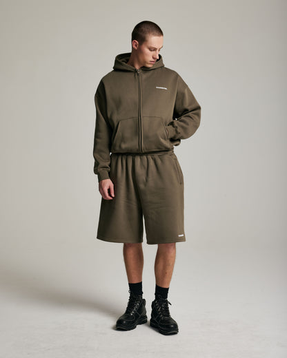 Core Zip Up Hoodie | Seaweed