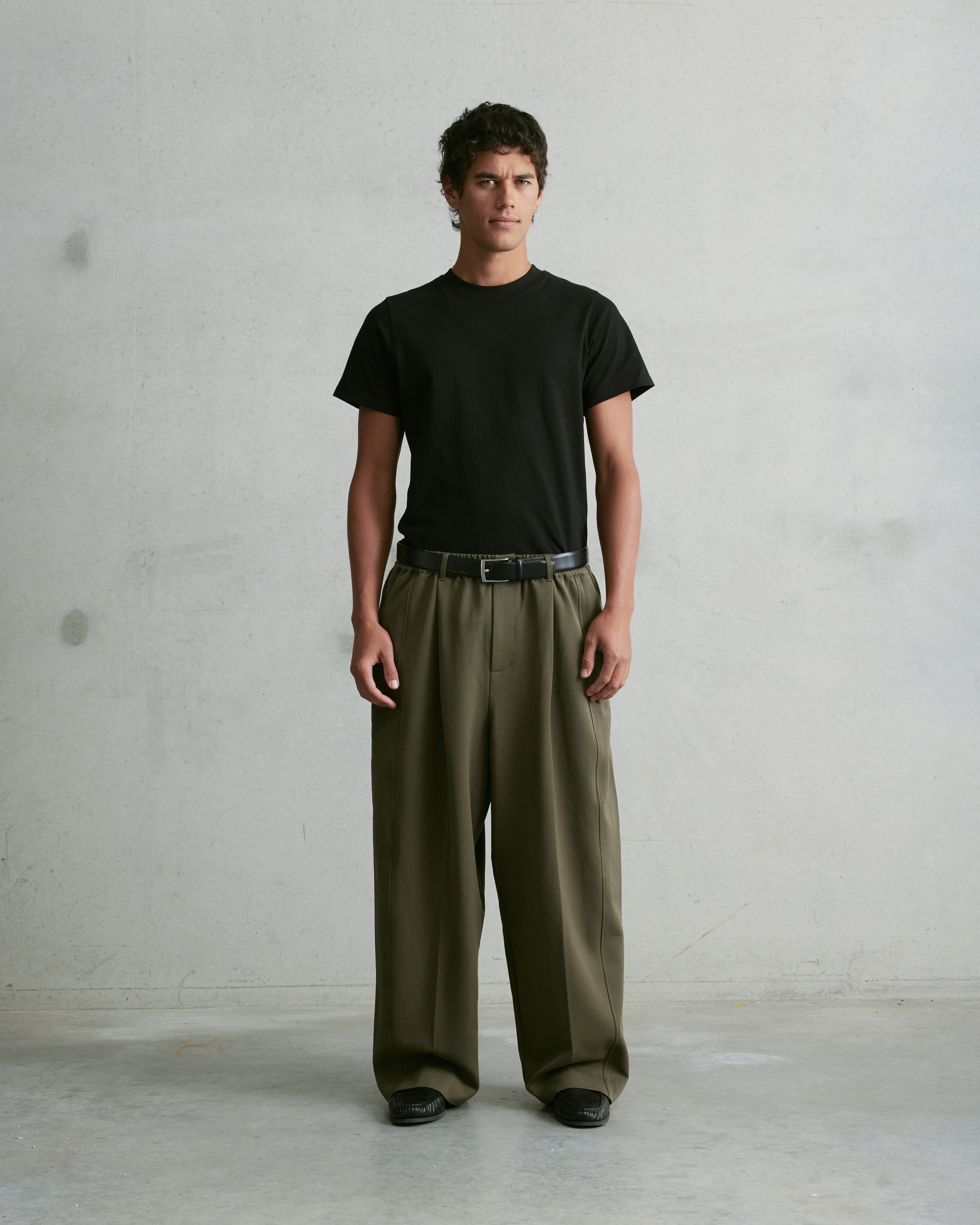 Nothing Pleated Pants | Olive