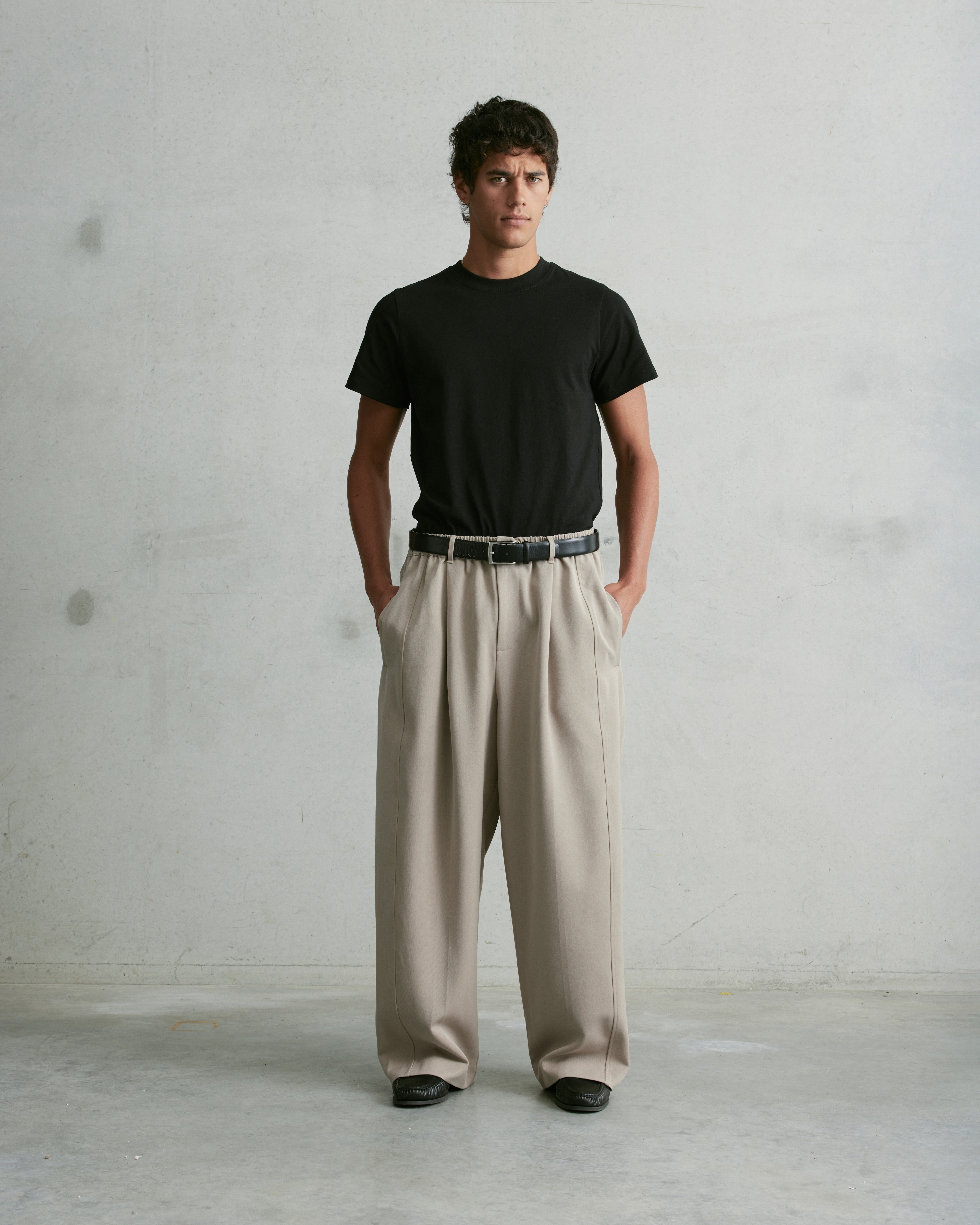 Nothing Pleated Pants | Oat