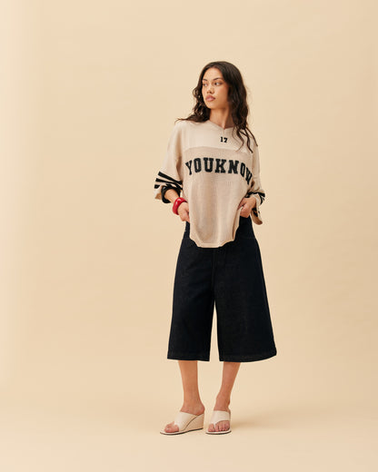 American Football Knit Jersey | Cloud Cream