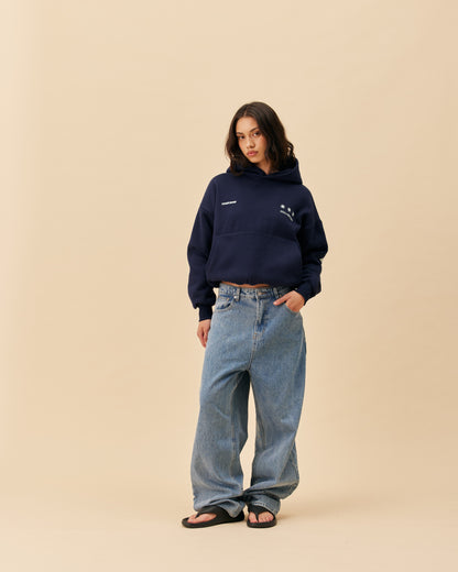 Big Back Hoodie | Navy Ice