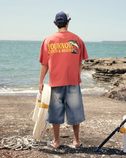 Catch & Release Tee | Washed Red