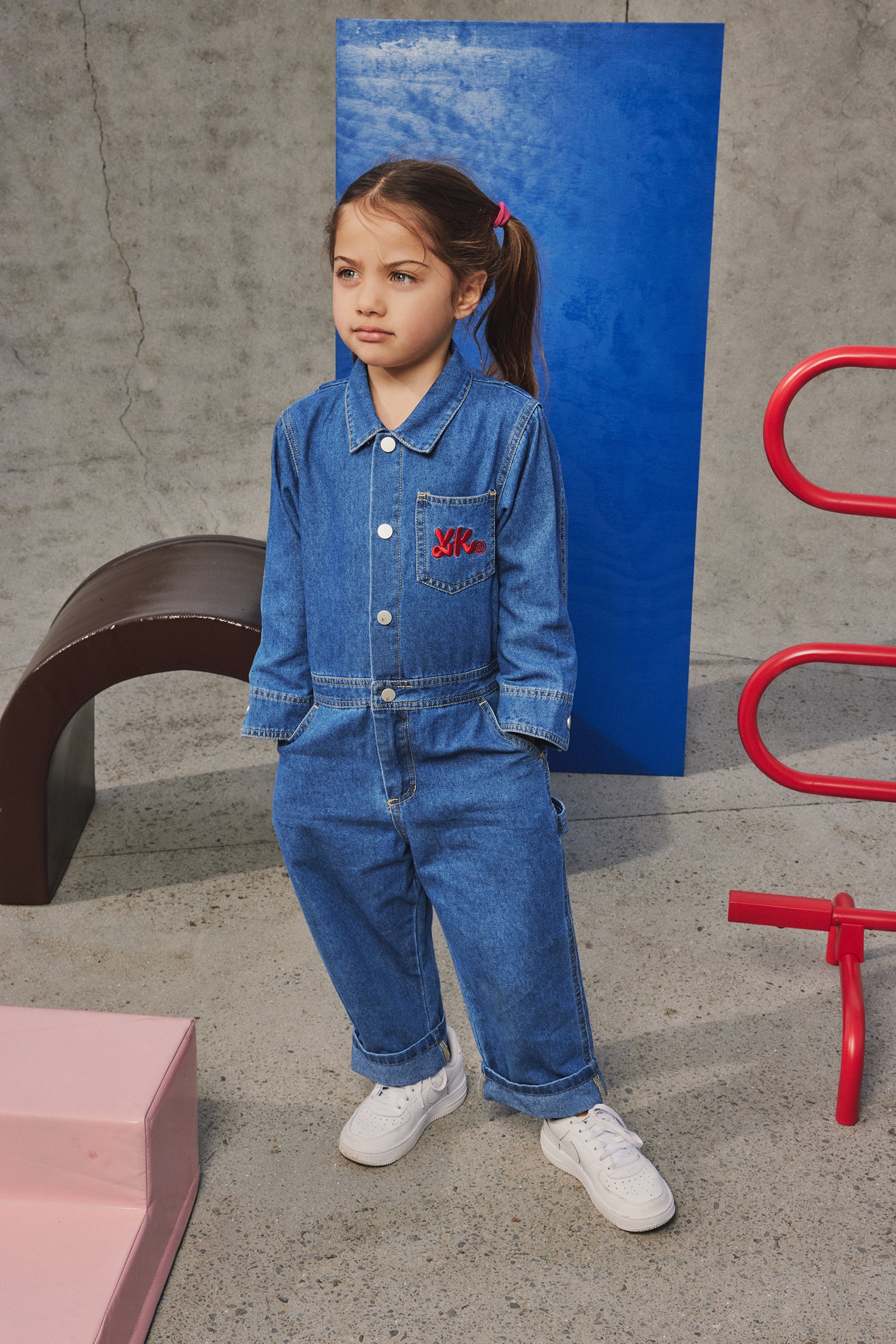 KIDS DENIM JUMPSUIT | DENIM