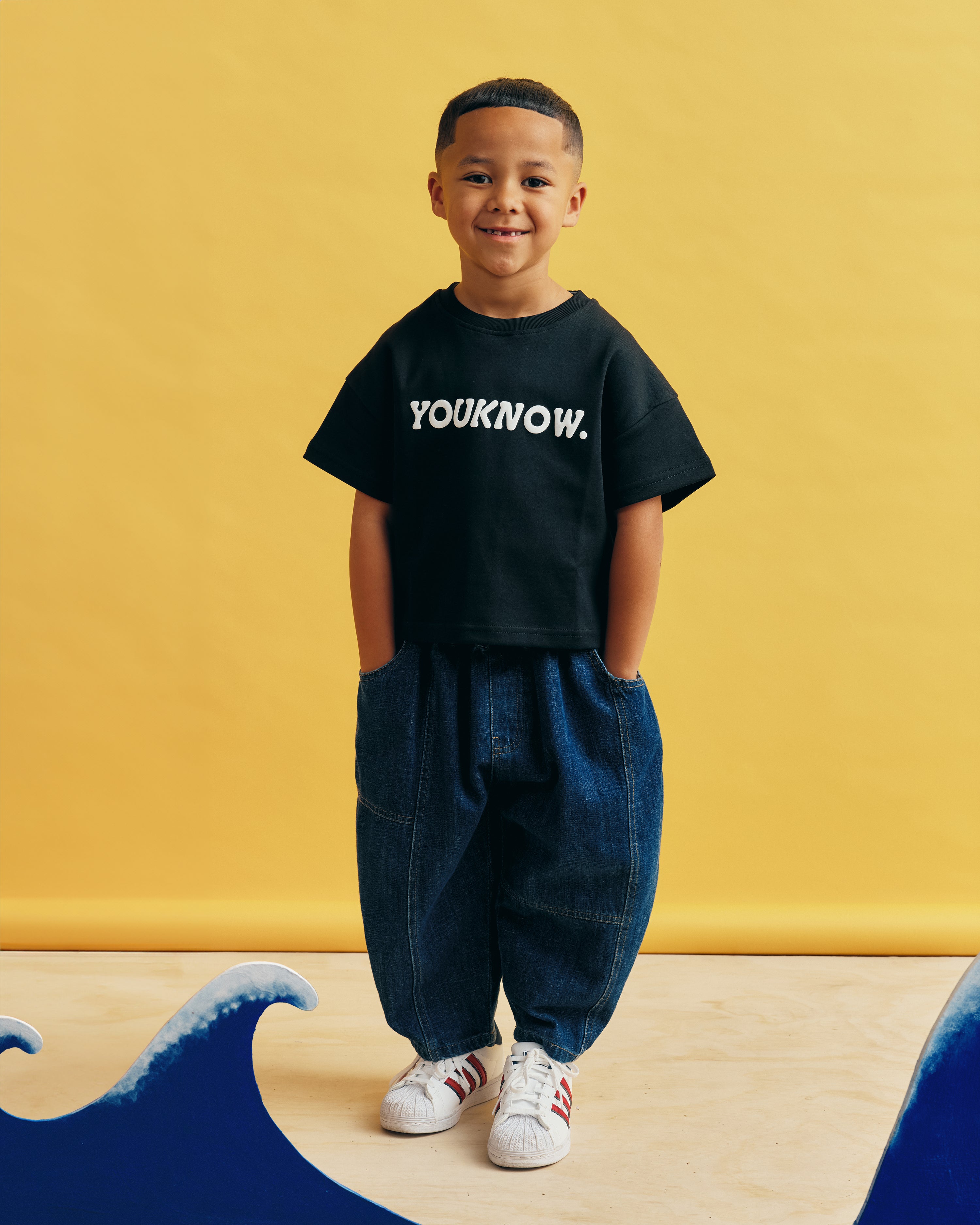 Kids Bones Tee | Black