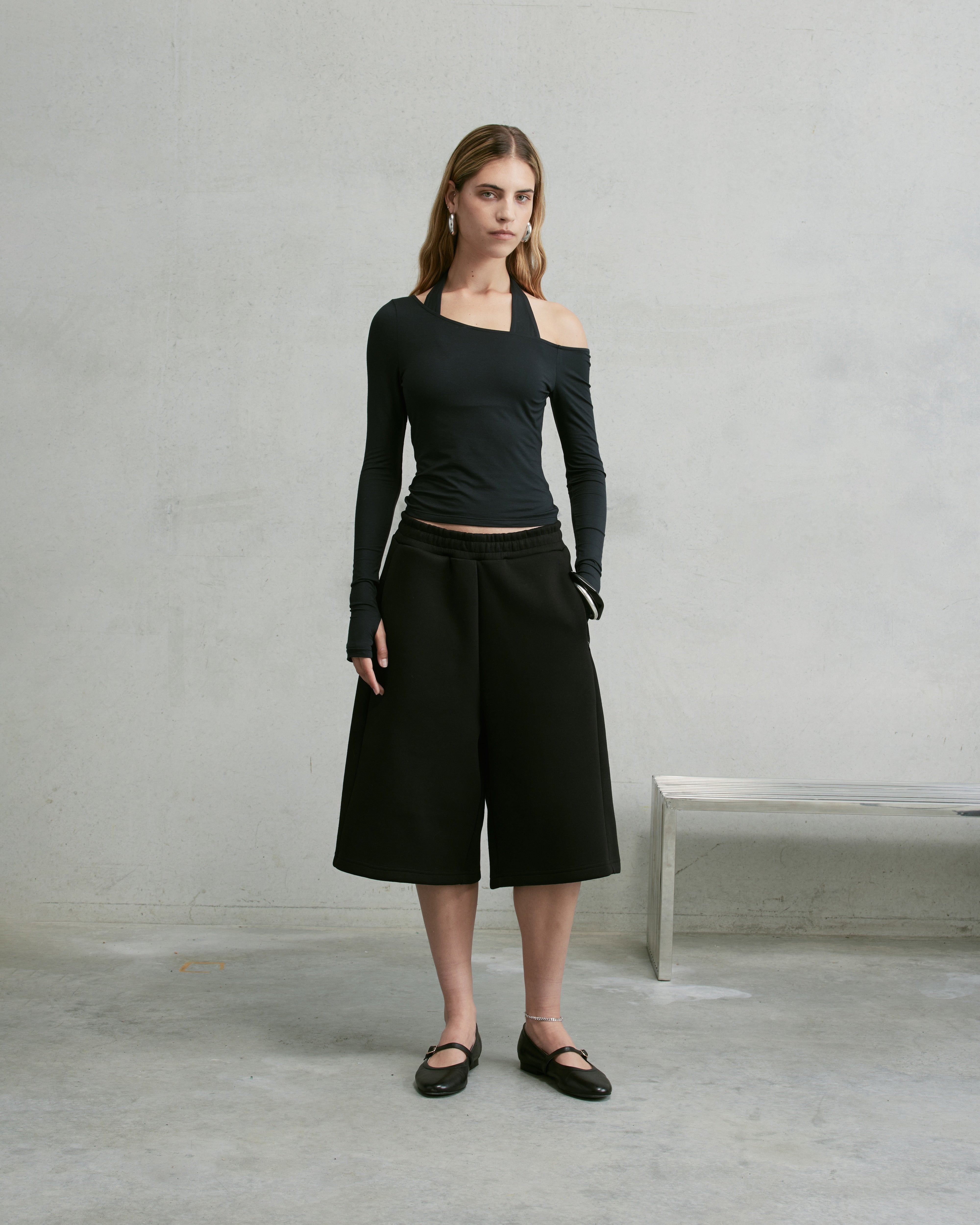 Nothing Layered Halter Longsleeve | Tar