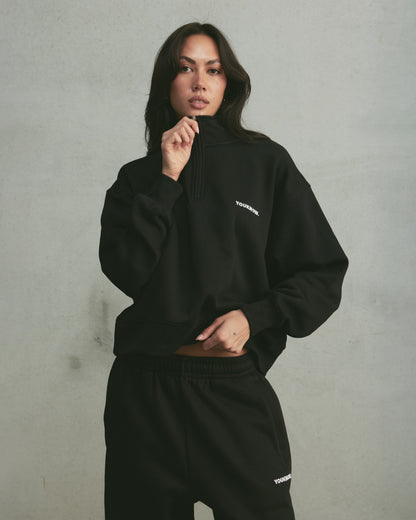 Core 1/4 Zip Pullover | Black