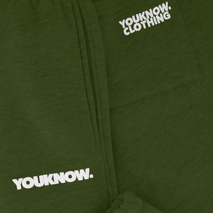 BLOCK CUFFED SWEATPANTS | Green