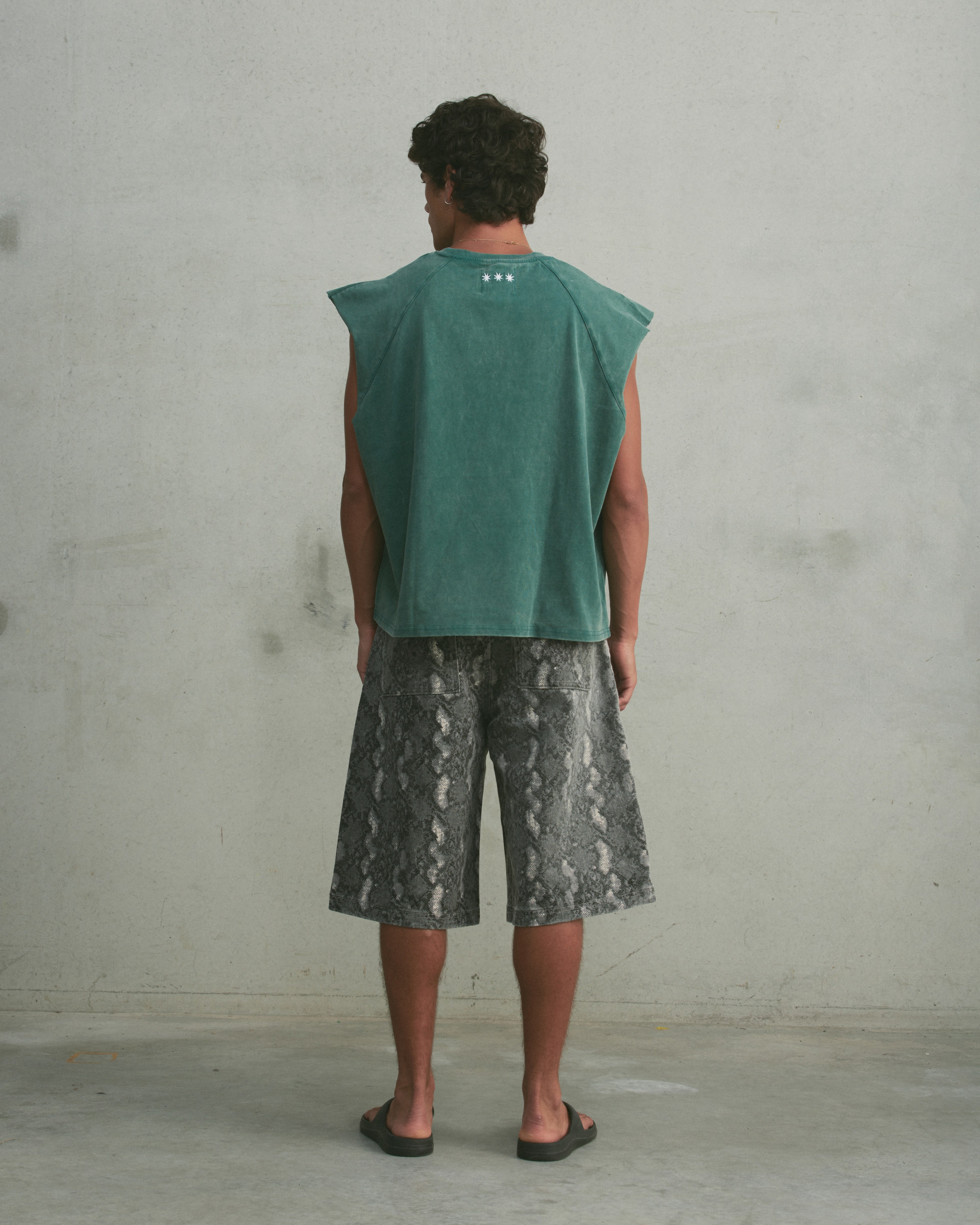 Oversized Raglan Tank | Washed Green