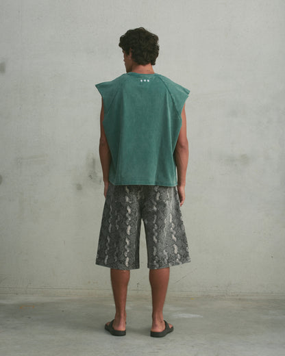 Oversized Raglan Tank | Washed Green