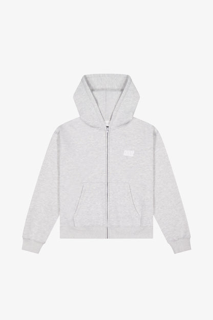 WARM UP ZIP UP HOODIE | Grey