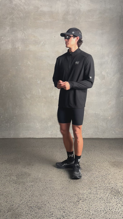 YK Move Journey Quarter Zip | Black