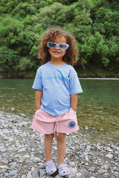 KIDS NYLON SHORTS | Pink