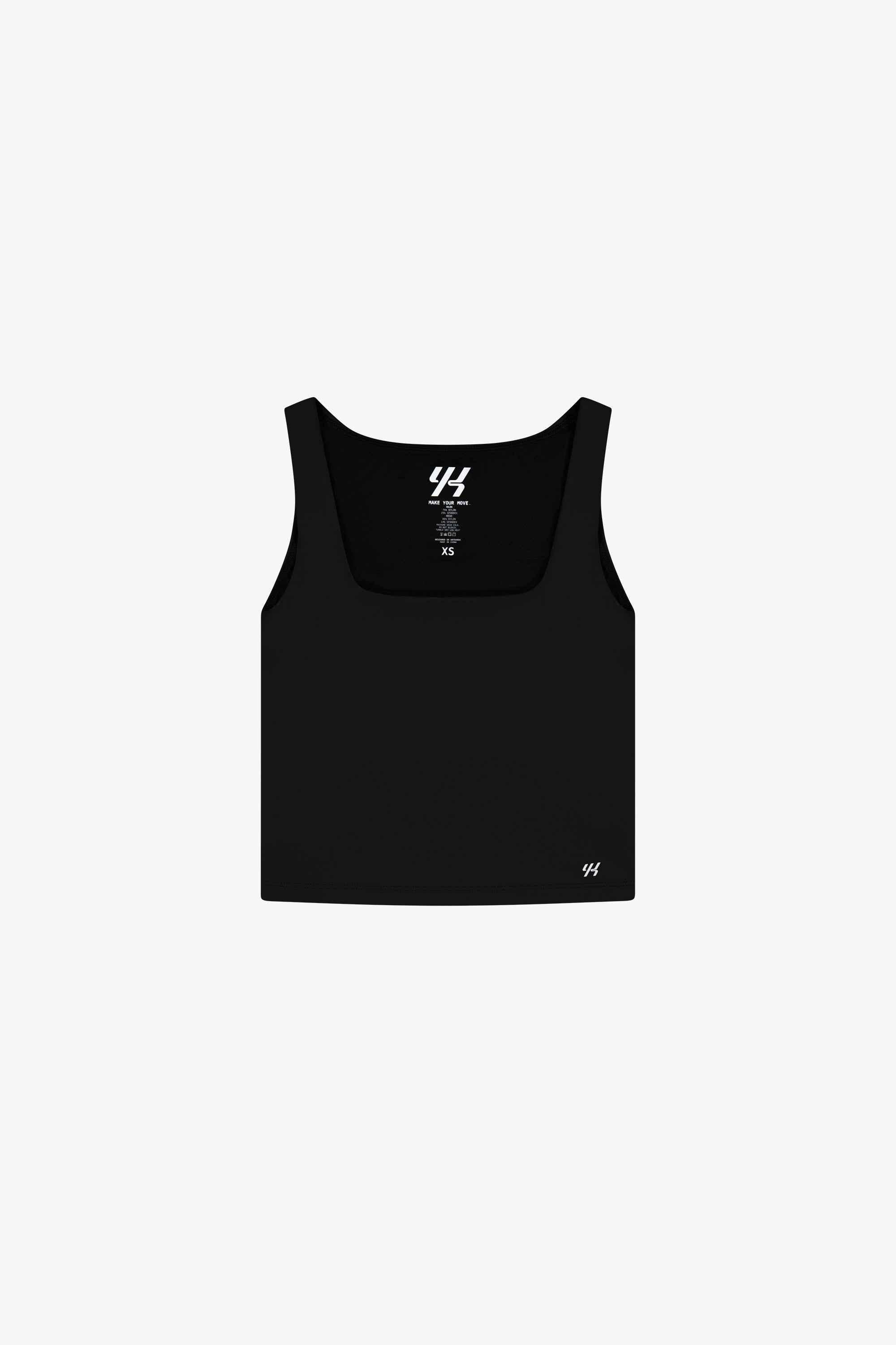 YK Move Sculpt Square Tank | Black