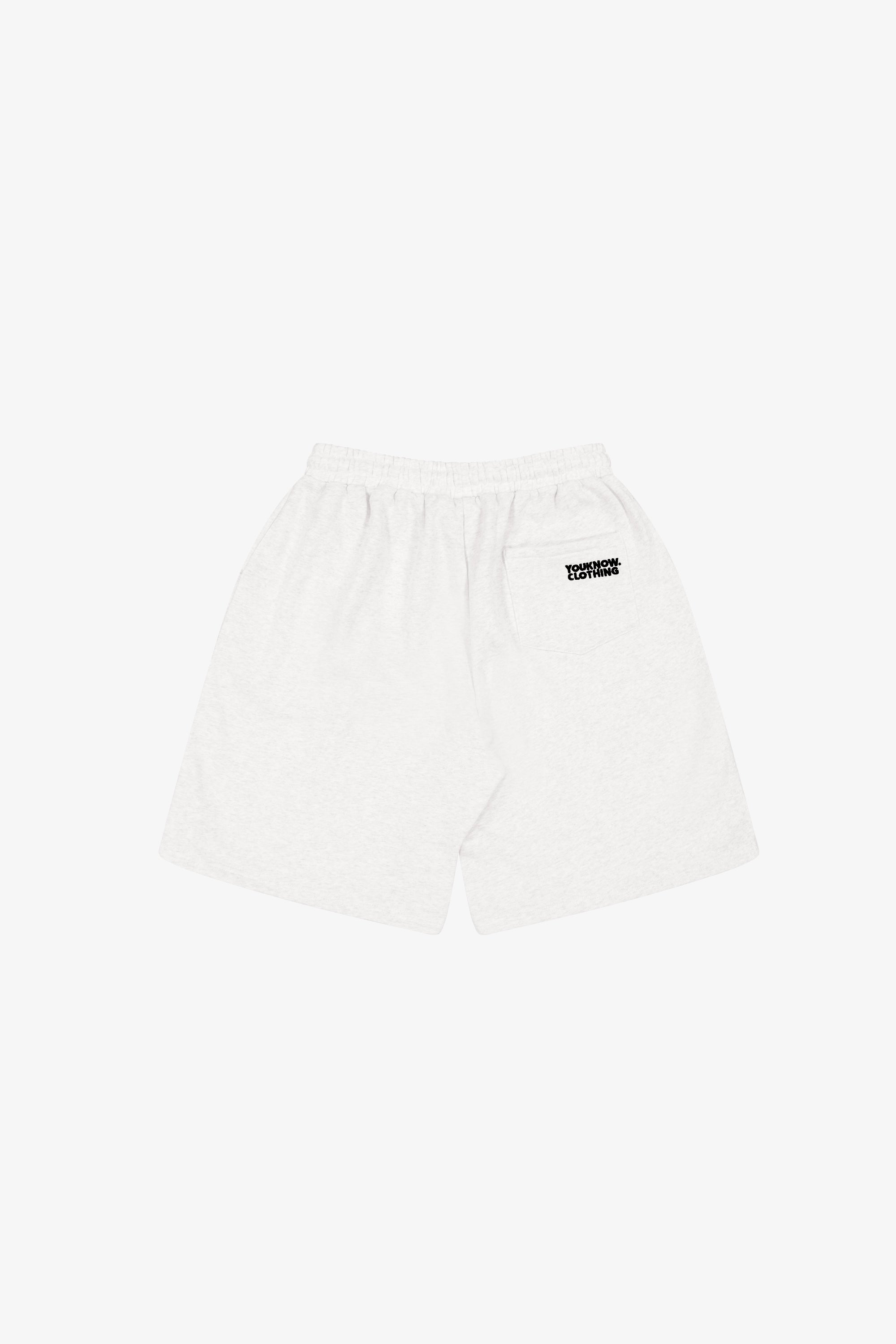 BLOCK SHORTS | White Marle