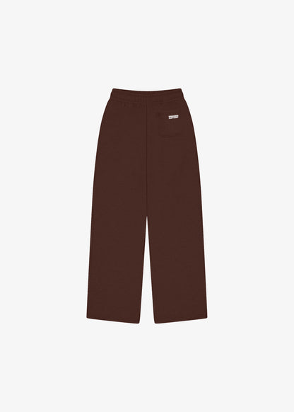 BLOCK WIDE-LEG SWEATPANTS | Brown