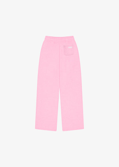 BLOCK WIDE-LEG SWEATPANTS | Pink