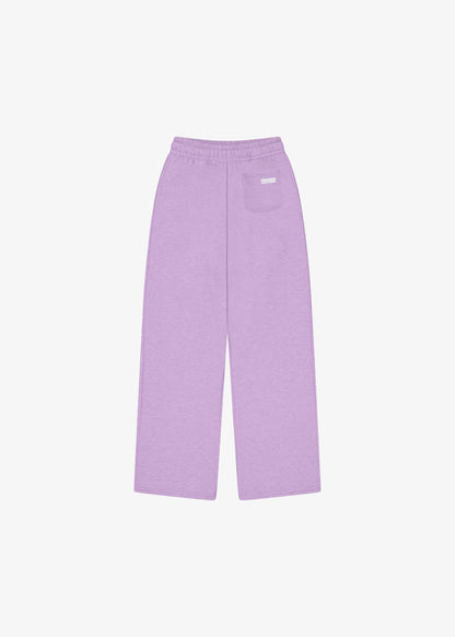 BLOCK WIDE-LEG SWEATPANTS | Lilac